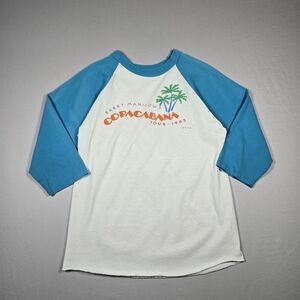 VTG 1985 Barry Manilow Copacabana Tour Shirt Single Stitch 80s Raglan